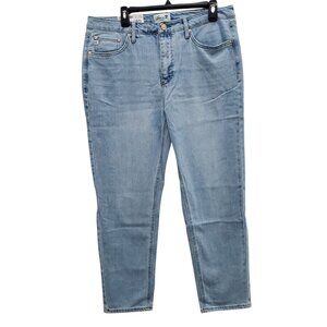 Seven7 90's Straight Jean Woman's Light Wash High Rise Relaxed Denim NWT Plus 14